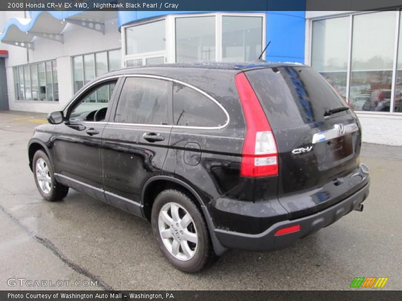 Nighthawk Black Pearl / Gray 2008 Honda CR-V EX 4WD