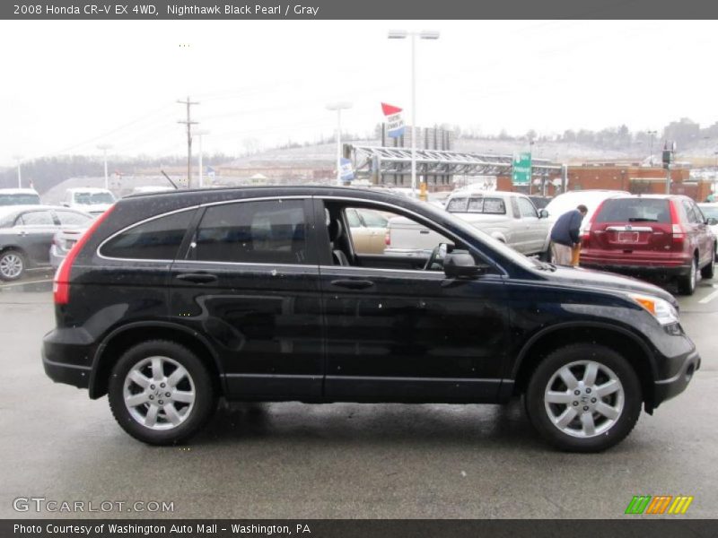 Nighthawk Black Pearl / Gray 2008 Honda CR-V EX 4WD