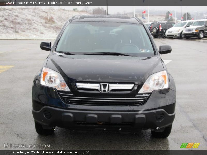 Nighthawk Black Pearl / Gray 2008 Honda CR-V EX 4WD