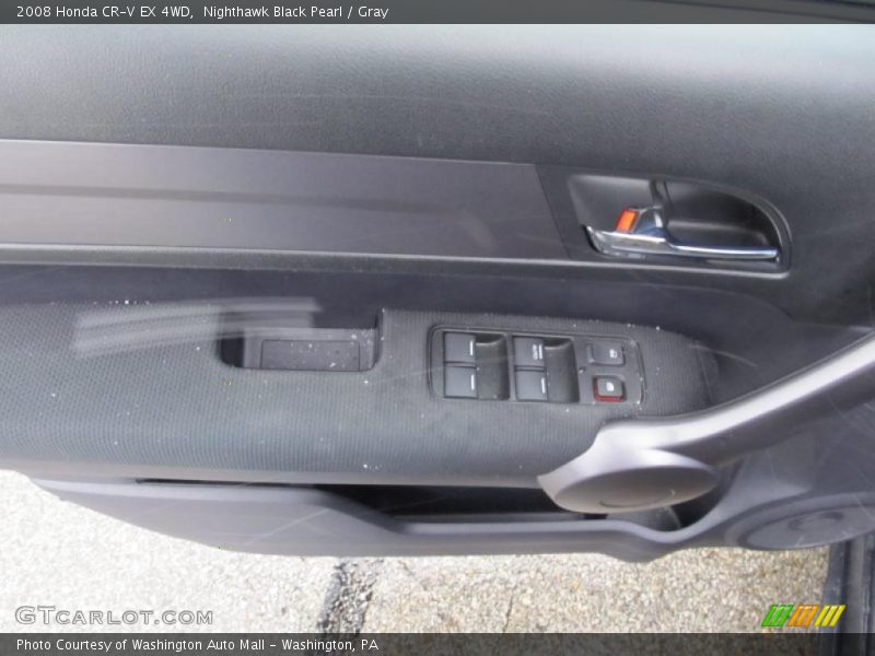 Nighthawk Black Pearl / Gray 2008 Honda CR-V EX 4WD