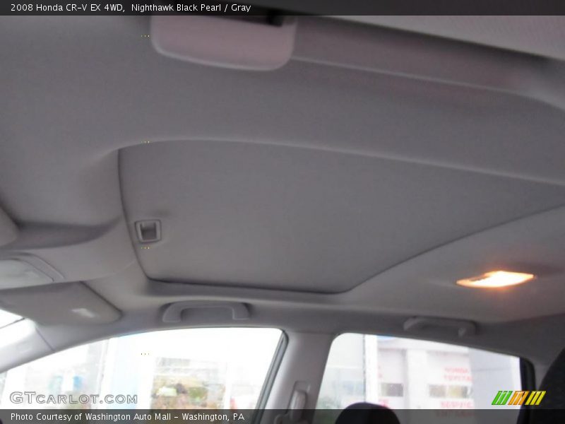 Nighthawk Black Pearl / Gray 2008 Honda CR-V EX 4WD