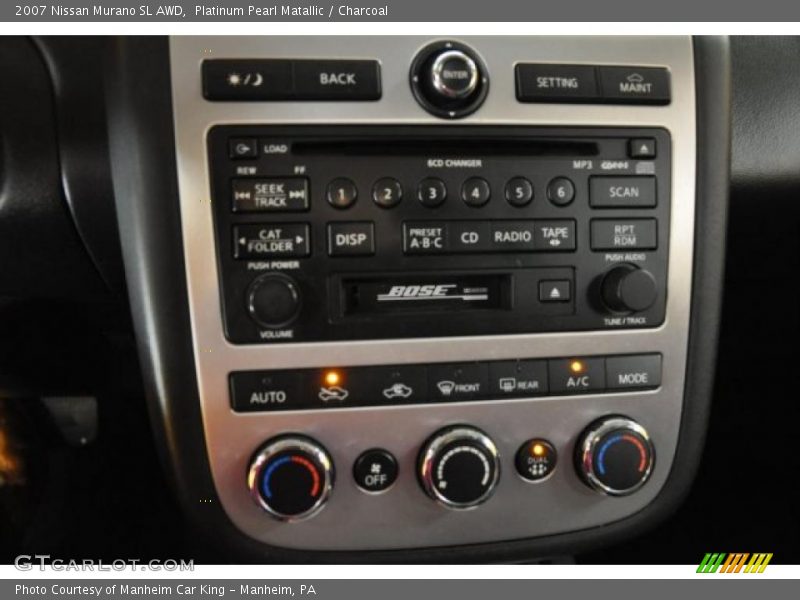Platinum Pearl Matallic / Charcoal 2007 Nissan Murano SL AWD