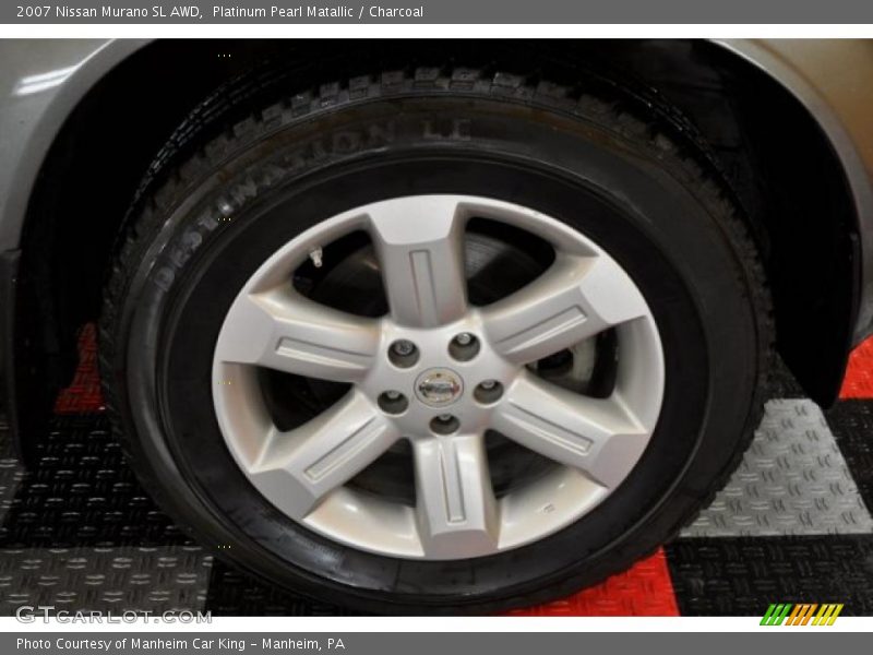 Platinum Pearl Matallic / Charcoal 2007 Nissan Murano SL AWD
