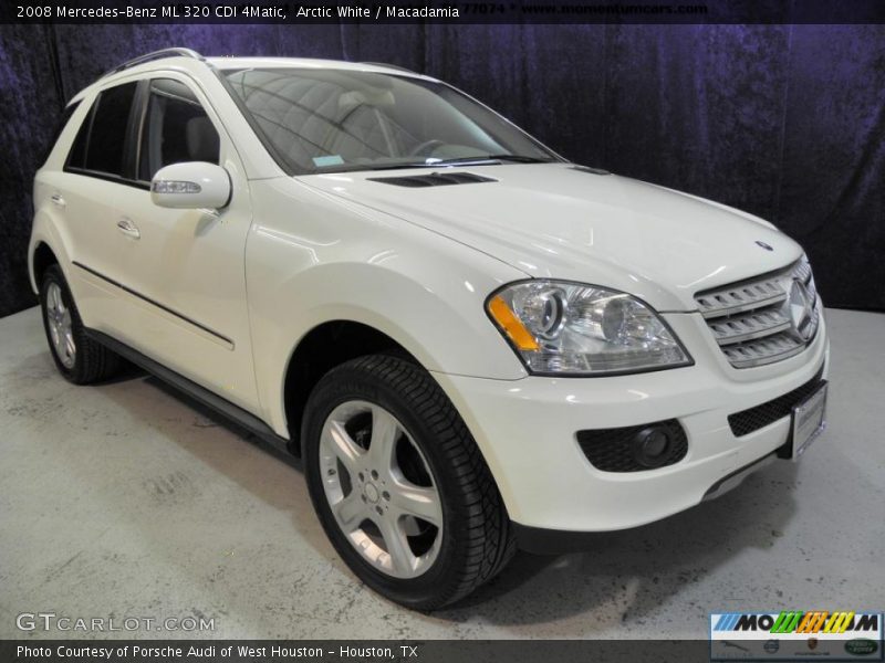 Arctic White / Macadamia 2008 Mercedes-Benz ML 320 CDI 4Matic