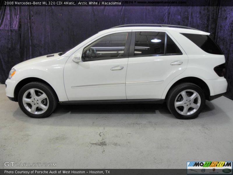 Arctic White / Macadamia 2008 Mercedes-Benz ML 320 CDI 4Matic