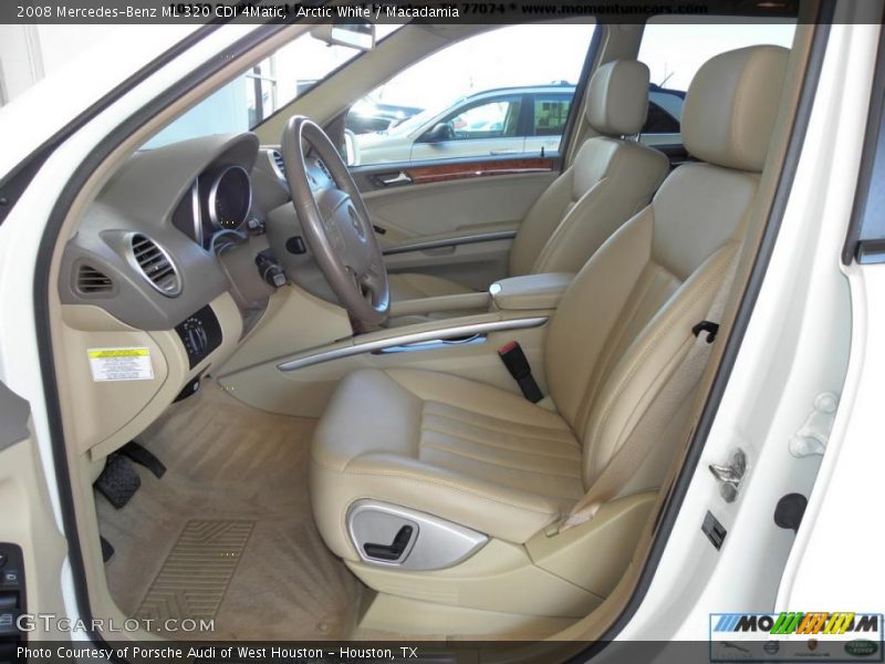 Arctic White / Macadamia 2008 Mercedes-Benz ML 320 CDI 4Matic