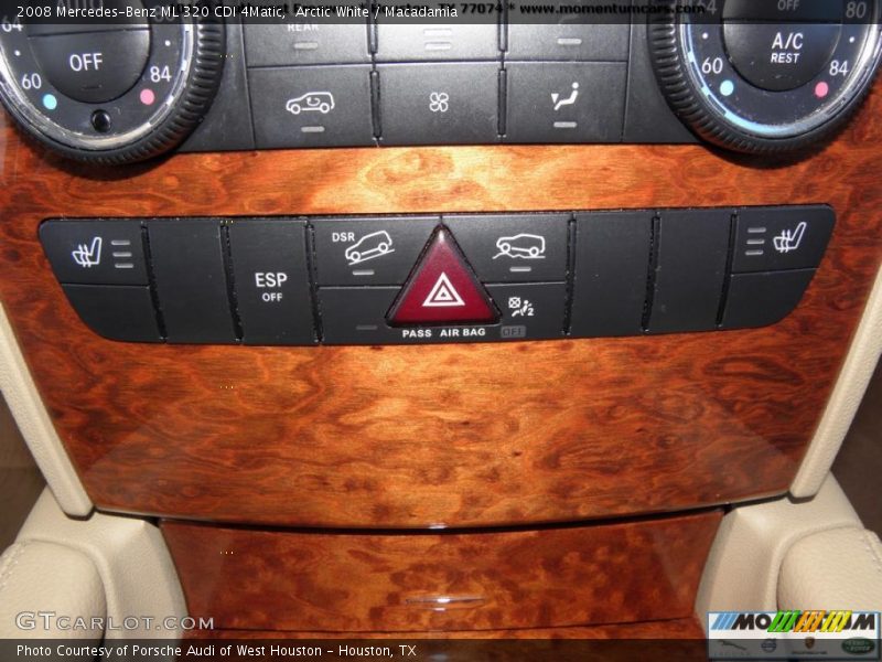 Arctic White / Macadamia 2008 Mercedes-Benz ML 320 CDI 4Matic