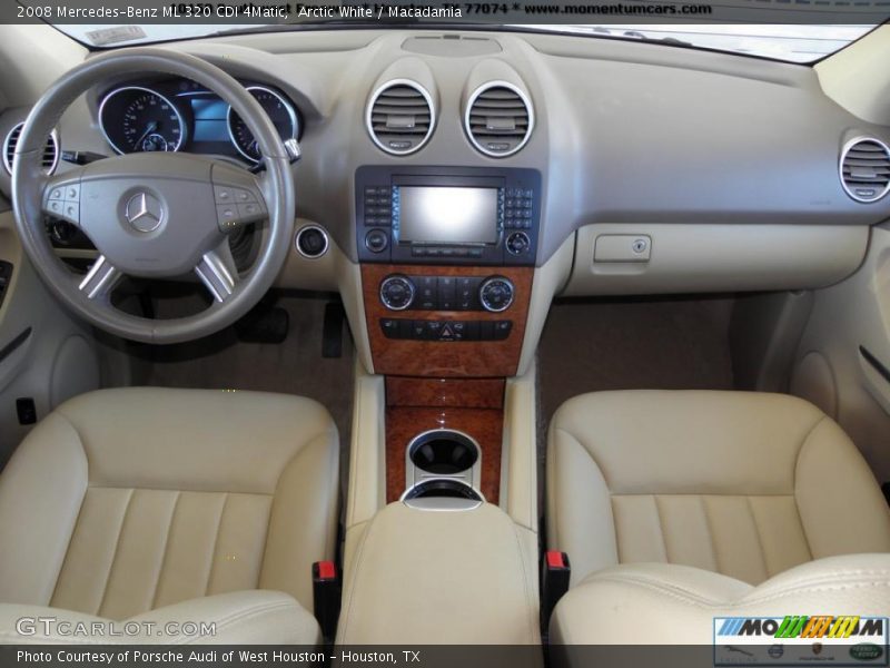 Arctic White / Macadamia 2008 Mercedes-Benz ML 320 CDI 4Matic