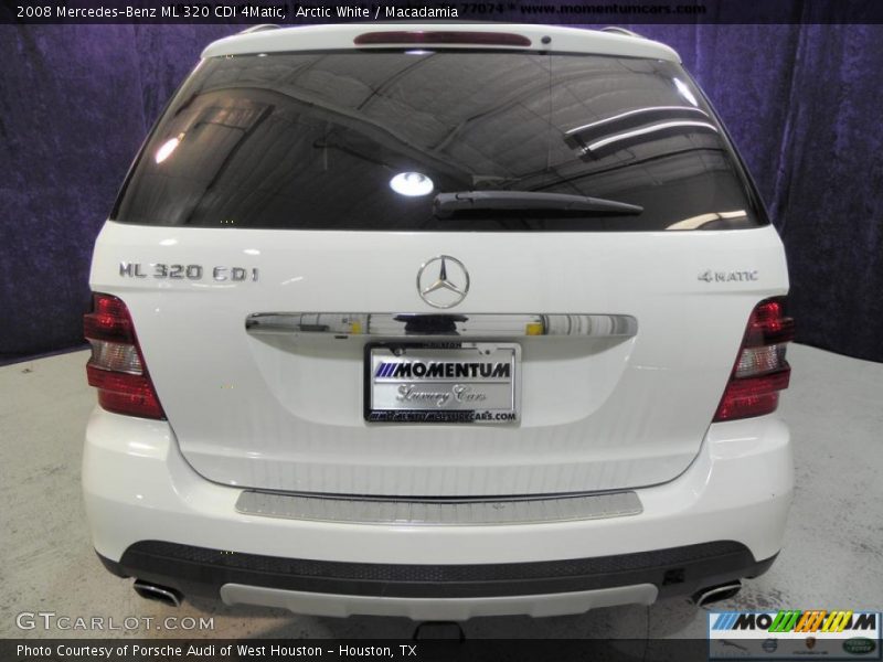 Arctic White / Macadamia 2008 Mercedes-Benz ML 320 CDI 4Matic
