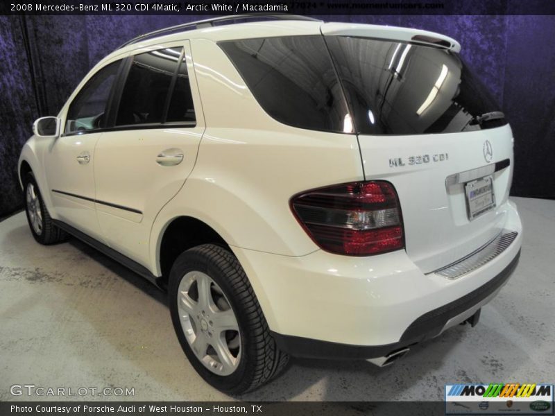 Arctic White / Macadamia 2008 Mercedes-Benz ML 320 CDI 4Matic