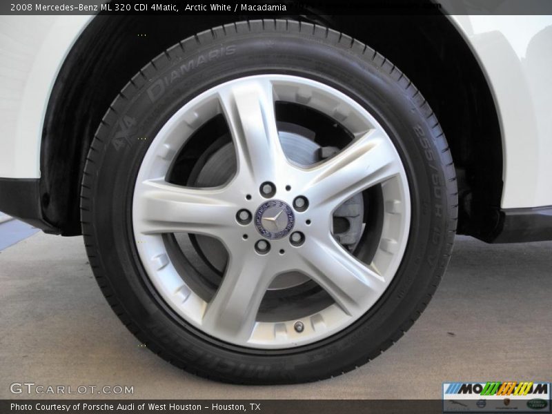 Arctic White / Macadamia 2008 Mercedes-Benz ML 320 CDI 4Matic