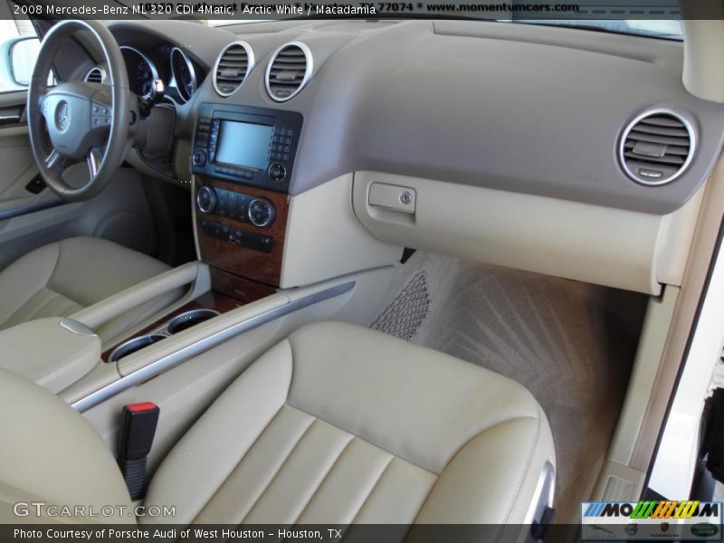 Arctic White / Macadamia 2008 Mercedes-Benz ML 320 CDI 4Matic