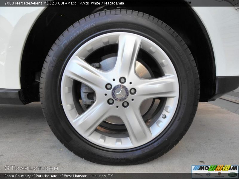 Arctic White / Macadamia 2008 Mercedes-Benz ML 320 CDI 4Matic