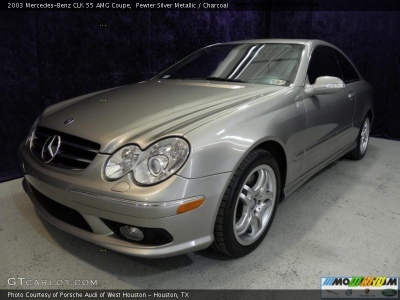 Pewter Silver Metallic / Charcoal 2003 Mercedes-Benz CLK 55 AMG Coupe