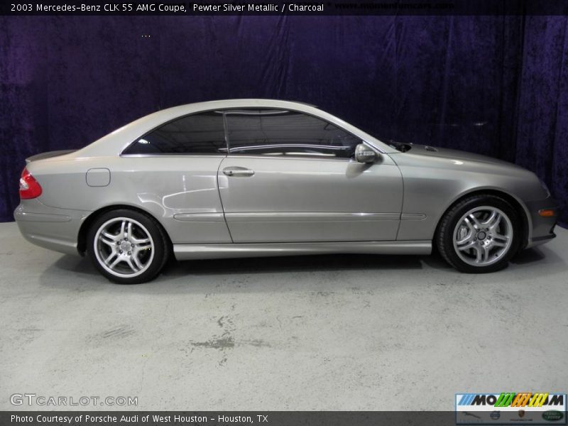 Pewter Silver Metallic / Charcoal 2003 Mercedes-Benz CLK 55 AMG Coupe