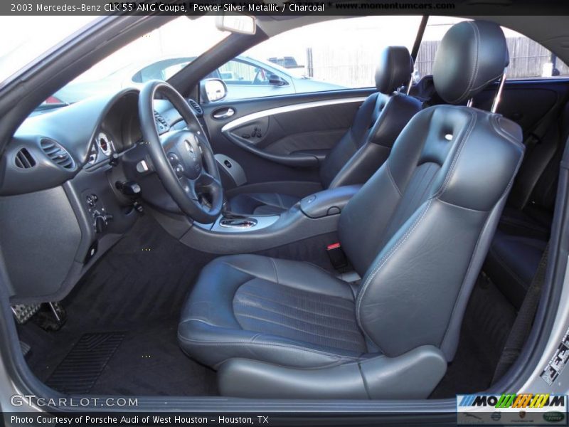 Pewter Silver Metallic / Charcoal 2003 Mercedes-Benz CLK 55 AMG Coupe