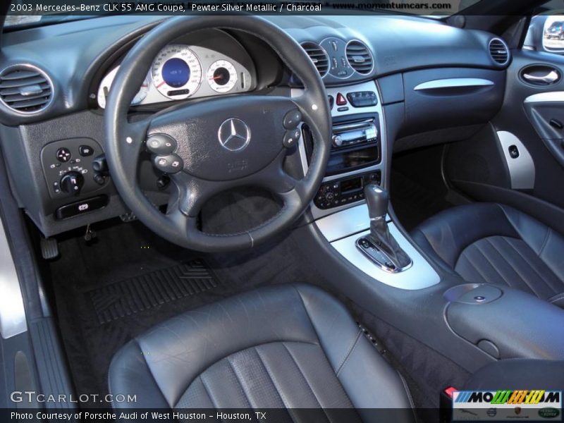 Pewter Silver Metallic / Charcoal 2003 Mercedes-Benz CLK 55 AMG Coupe