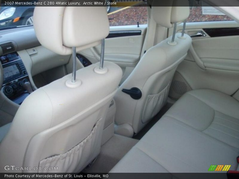 Arctic White / Stone 2007 Mercedes-Benz C 280 4Matic Luxury