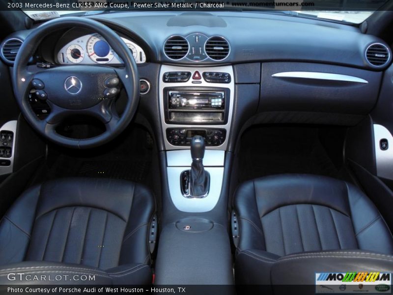 Pewter Silver Metallic / Charcoal 2003 Mercedes-Benz CLK 55 AMG Coupe