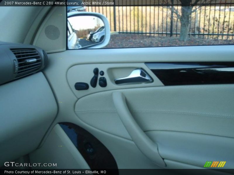 Arctic White / Stone 2007 Mercedes-Benz C 280 4Matic Luxury