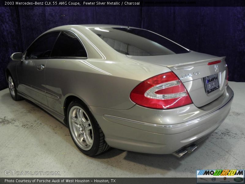 Pewter Silver Metallic / Charcoal 2003 Mercedes-Benz CLK 55 AMG Coupe