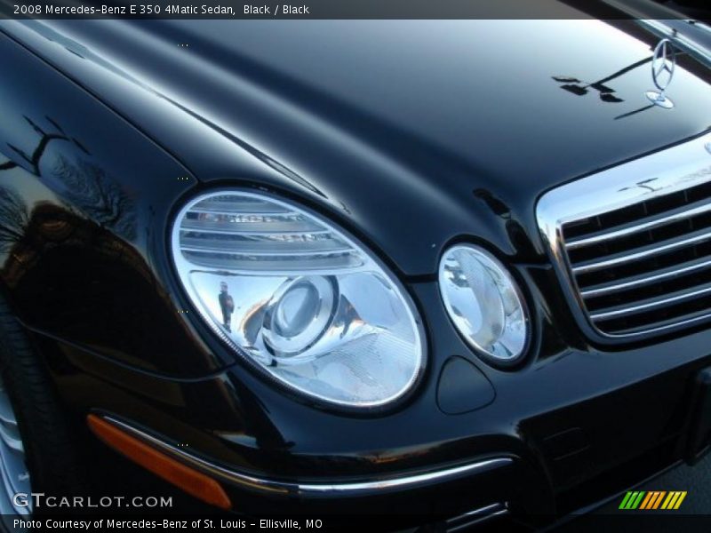 Black / Black 2008 Mercedes-Benz E 350 4Matic Sedan