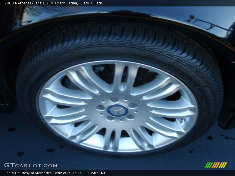Black / Black 2008 Mercedes-Benz E 350 4Matic Sedan
