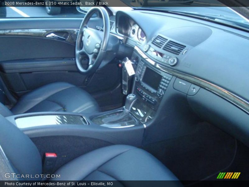 Black / Black 2008 Mercedes-Benz E 350 4Matic Sedan