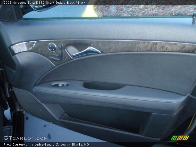Black / Black 2008 Mercedes-Benz E 350 4Matic Sedan