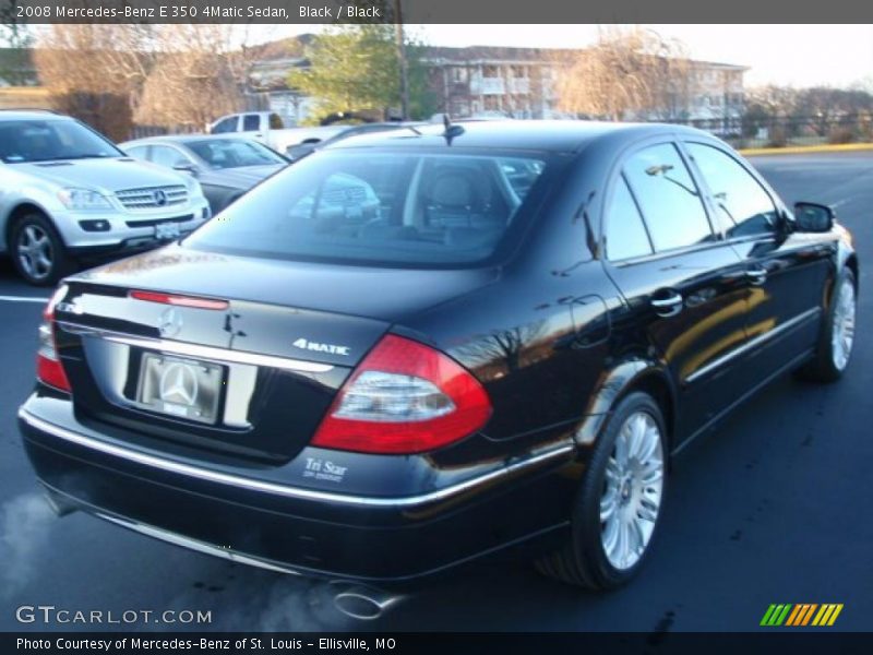 Black / Black 2008 Mercedes-Benz E 350 4Matic Sedan