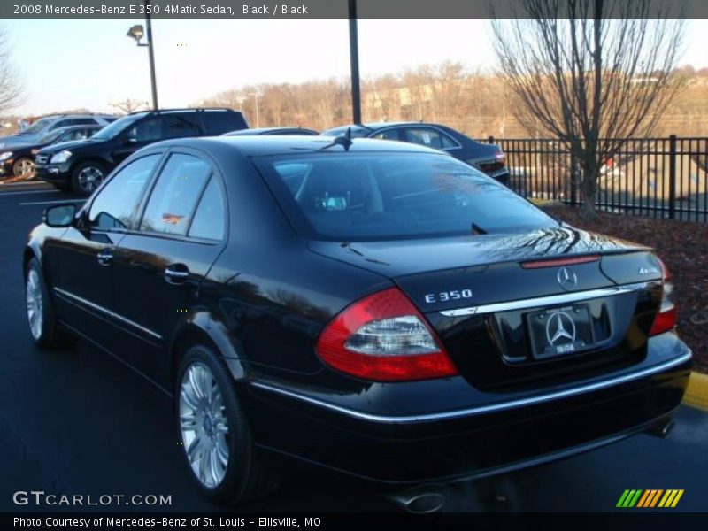 Black / Black 2008 Mercedes-Benz E 350 4Matic Sedan