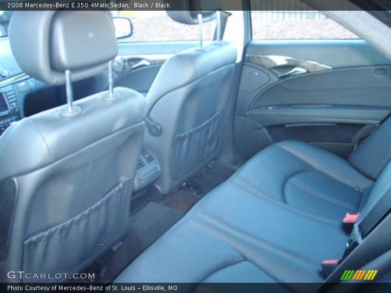 Black / Black 2008 Mercedes-Benz E 350 4Matic Sedan