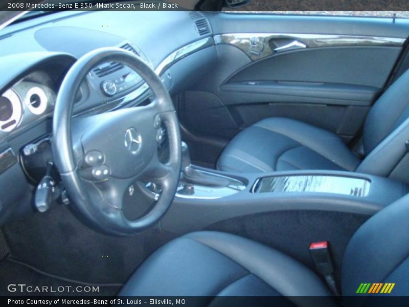 Black / Black 2008 Mercedes-Benz E 350 4Matic Sedan