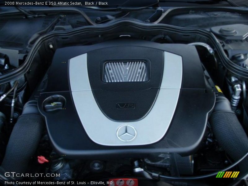 Black / Black 2008 Mercedes-Benz E 350 4Matic Sedan