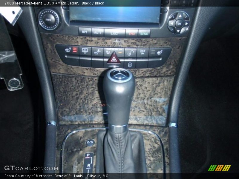 Black / Black 2008 Mercedes-Benz E 350 4Matic Sedan
