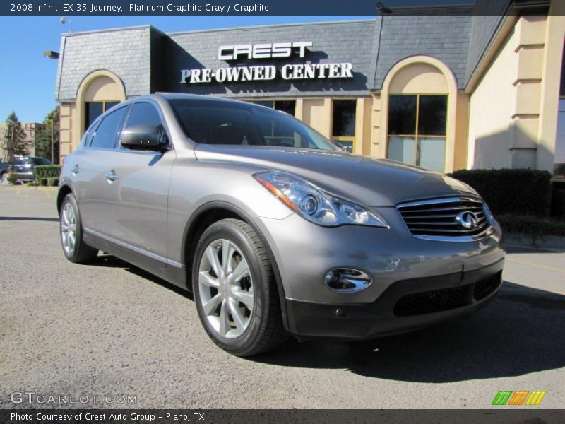Platinum Graphite Gray / Graphite 2008 Infiniti EX 35 Journey