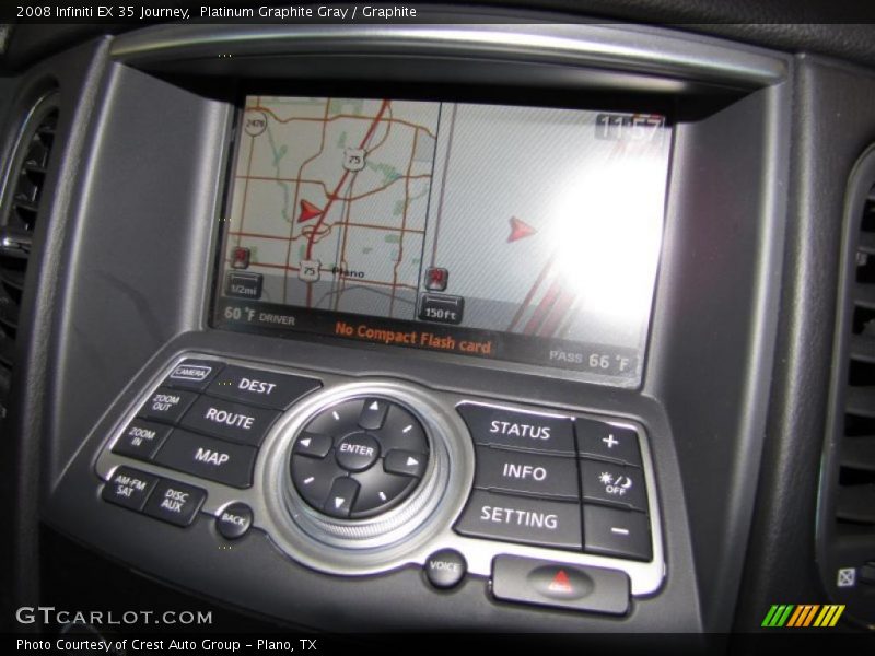 Platinum Graphite Gray / Graphite 2008 Infiniti EX 35 Journey