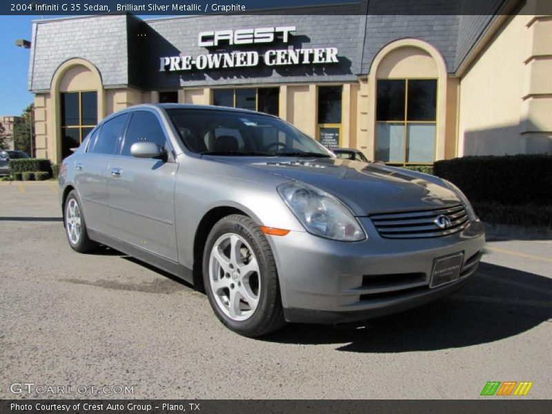 Brilliant Silver Metallic / Graphite 2004 Infiniti G 35 Sedan