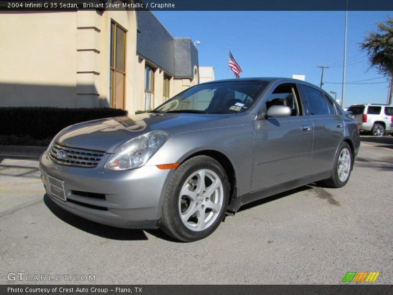 Brilliant Silver Metallic / Graphite 2004 Infiniti G 35 Sedan
