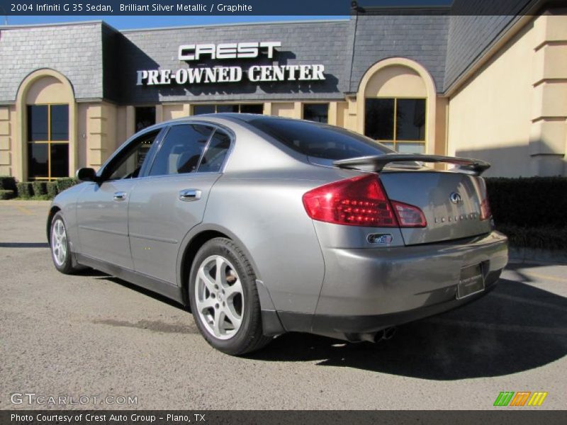 Brilliant Silver Metallic / Graphite 2004 Infiniti G 35 Sedan