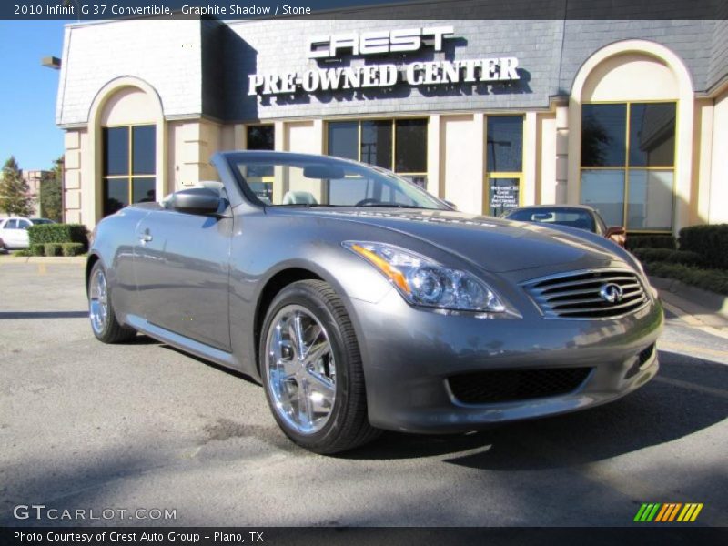 Graphite Shadow / Stone 2010 Infiniti G 37 Convertible