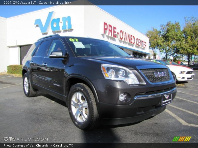 Carbon Metallic / Brick 2007 GMC Acadia SLT