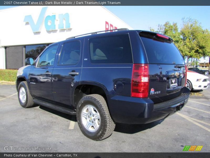 Dark Blue Metallic / Dark Titanium/Light Titanium 2007 Chevrolet Tahoe LS