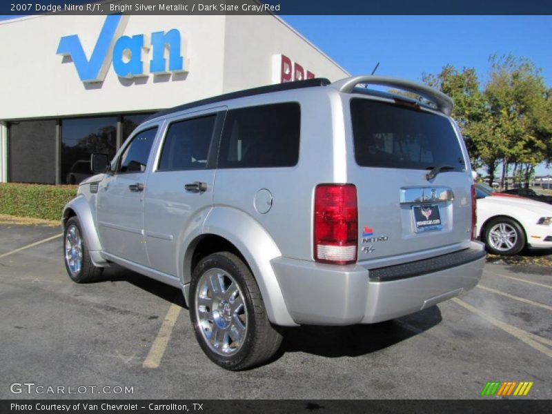Bright Silver Metallic / Dark Slate Gray/Red 2007 Dodge Nitro R/T