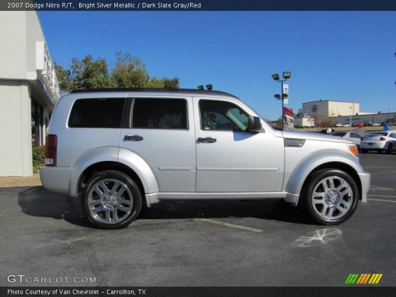 Bright Silver Metallic / Dark Slate Gray/Red 2007 Dodge Nitro R/T