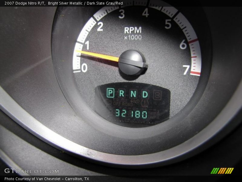 Bright Silver Metallic / Dark Slate Gray/Red 2007 Dodge Nitro R/T