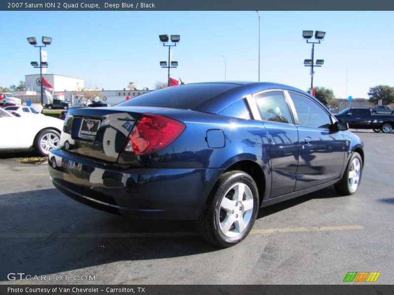 Deep Blue / Black 2007 Saturn ION 2 Quad Coupe