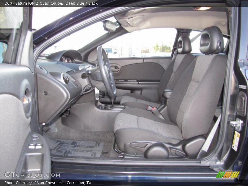 Deep Blue / Black 2007 Saturn ION 2 Quad Coupe