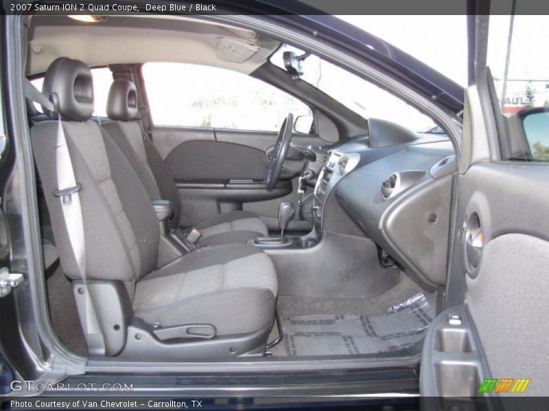 Deep Blue / Black 2007 Saturn ION 2 Quad Coupe