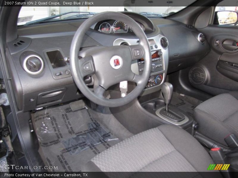  2007 ION 2 Quad Coupe Black Interior